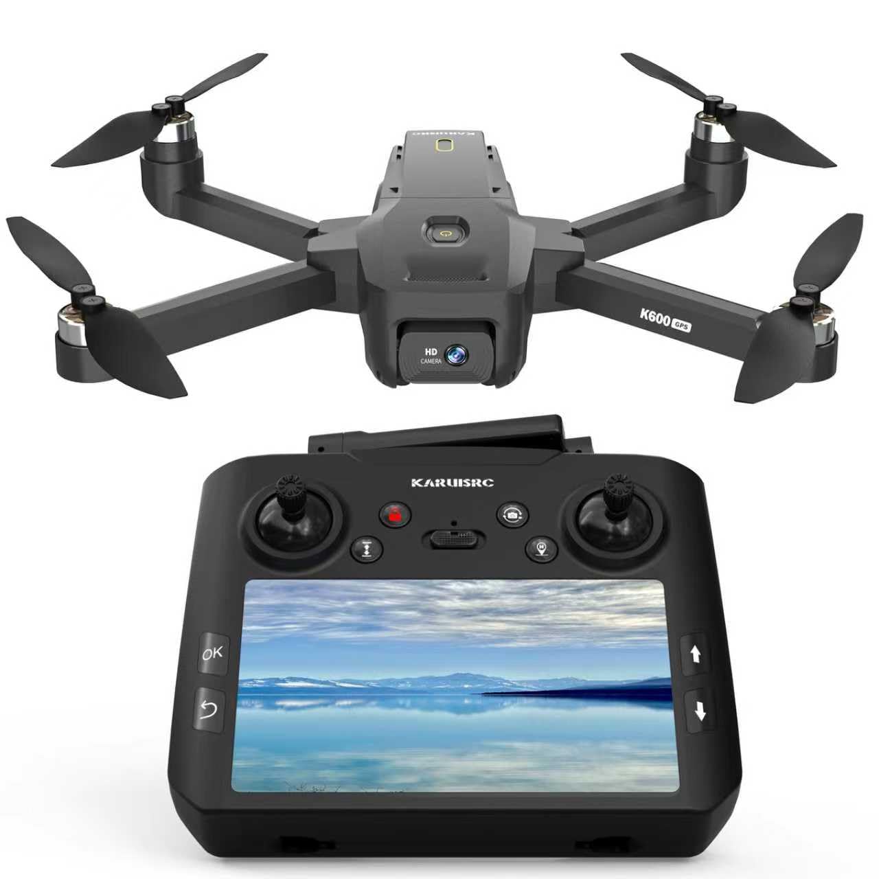 K417 Drone with Dual Camera 1080P, LED Blue Lamp Brushless Drones with Electric camrea, RC Quadcopter APP Drone for Kids and Adults, Altitude Hold and Headless Mode for Beginners, 3D Flip