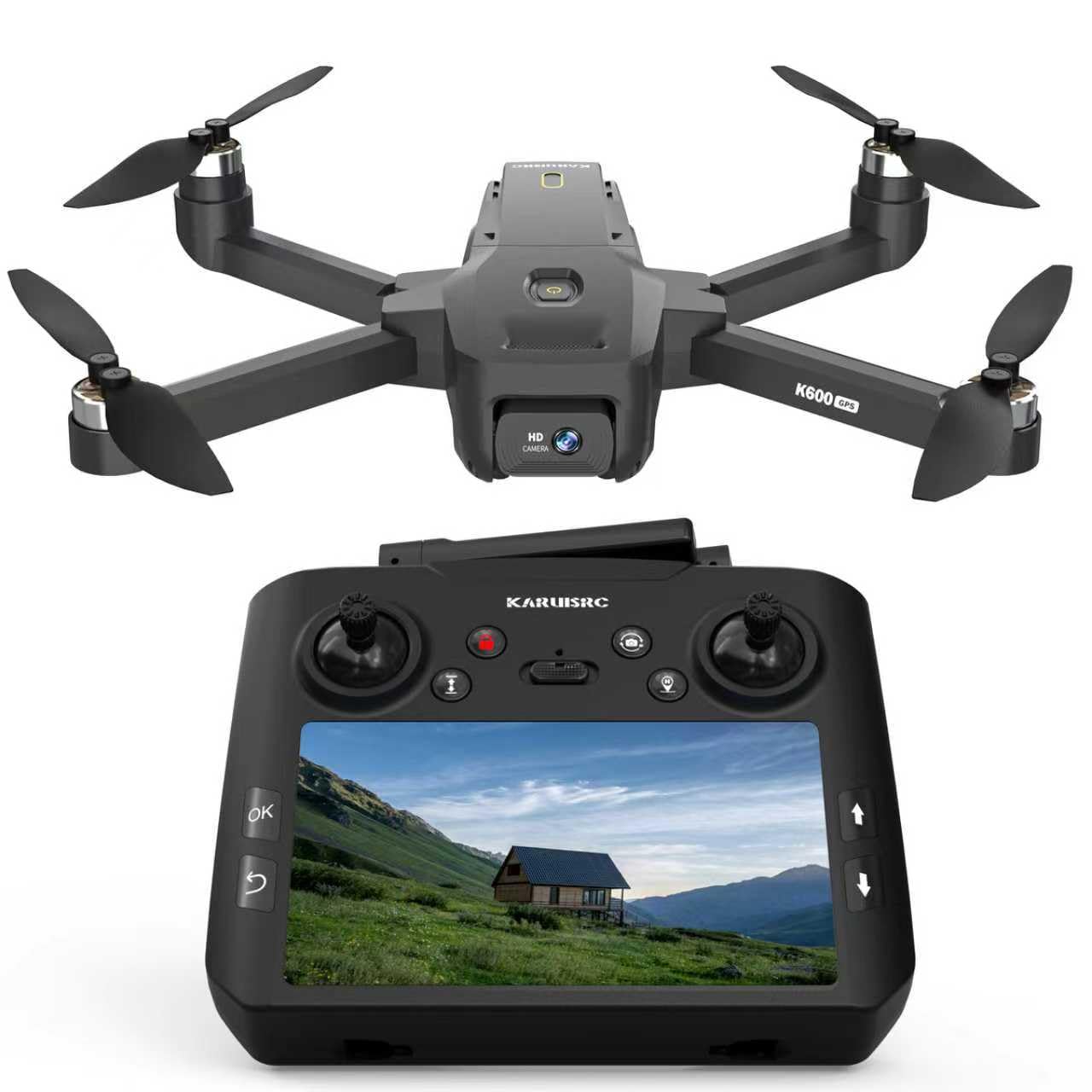 K417 Drone with Dual Camera 1080P, LED Blue Lamp Brushless Drones with Electric camrea, RC Quadcopter APP Drone for Kids and Adults, Altitude Hold and Headless Mode for Beginners, 3D Flip