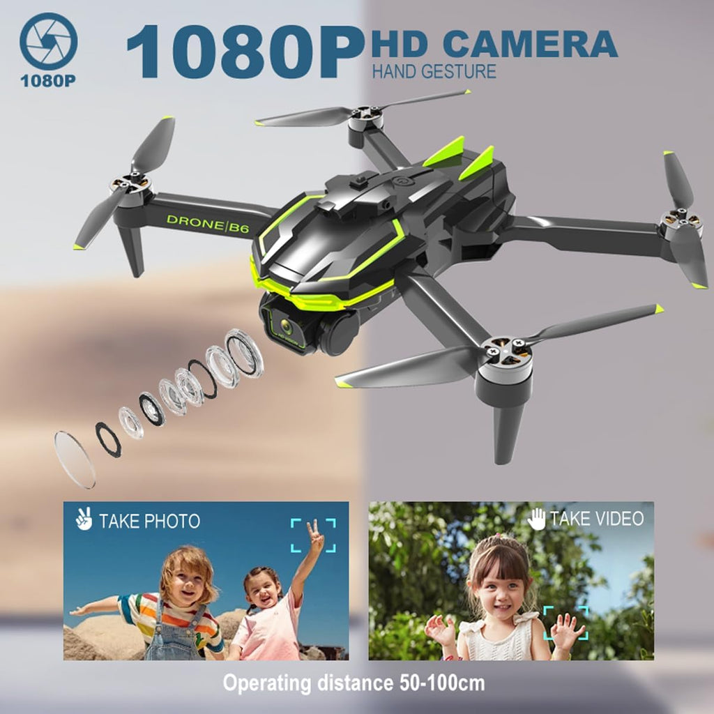 Drone with Camera 1080P for Kids and Adults, Brushless Motor Foldable Drone for Beginner, 36 Mins Flight Time/One Key Start/Gesture Photography, Toys for Boys and Girls 8-12 Birthday Gifts