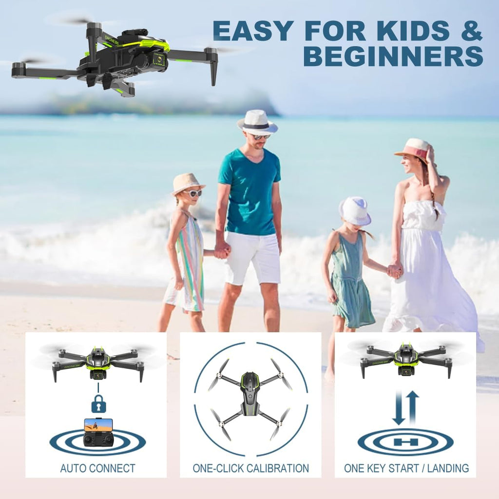 Drone with Camera 1080P for Kids and Adults, Brushless Motor Foldable Drone for Beginner, 36 Mins Flight Time/One Key Start/Gesture Photography, Toys for Boys and Girls 8-12 Birthday Gifts