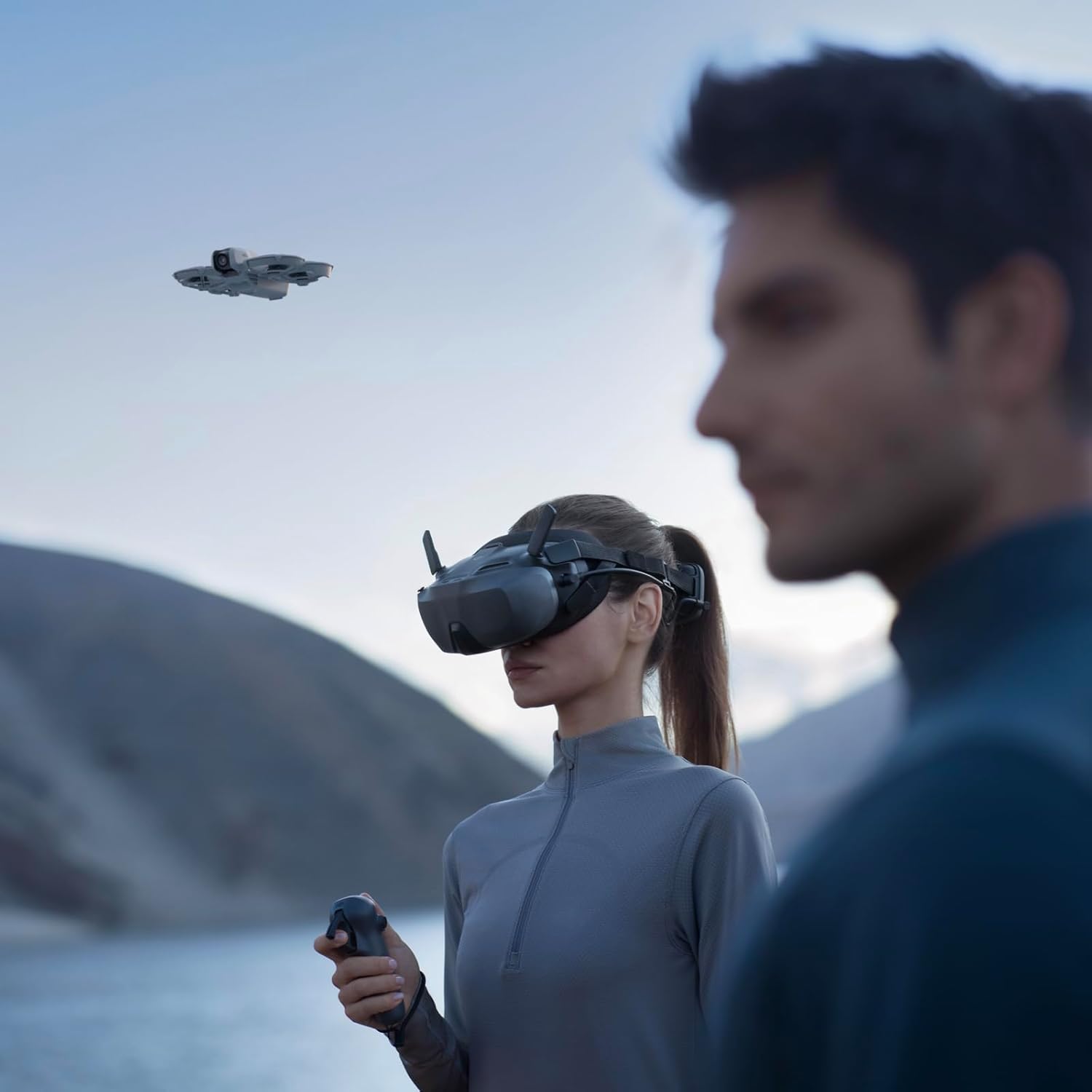 DJI Neo Motion Fly More Combo, Mini Drone with 4K UHD Camera for Adults, 135g Self Flying Drone that Follows You, Palm Takeoff, Subject Tracking, QuickShots, with RC Motion 3 and 3 Batteries