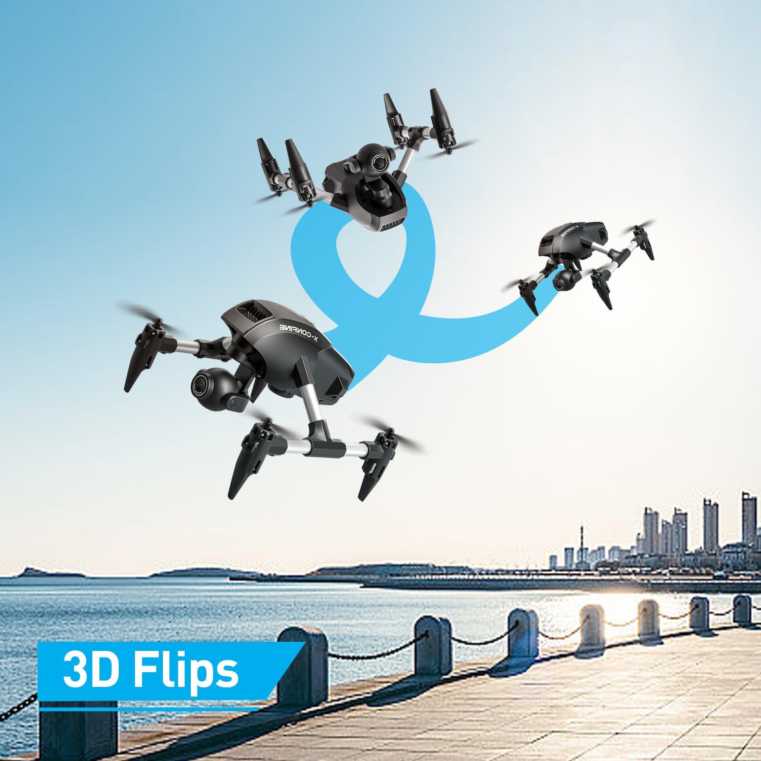 4DRC V42 Mini Drone with Camera1080P HDR Video, Headless Mode,2 speeds, APP Control, One-touch take off, Lightweight Mechanical Gimbal Vertical Shooting, Easy to Fly Drones Toy Gift for Kids Adults