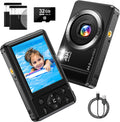 Digital Camera-Autofocus UHD Compact Camera, 4K 64MP vlogging Camera with 1200mAh Batteries, 16X Digital Zoom for Kids Beginners Teenagers