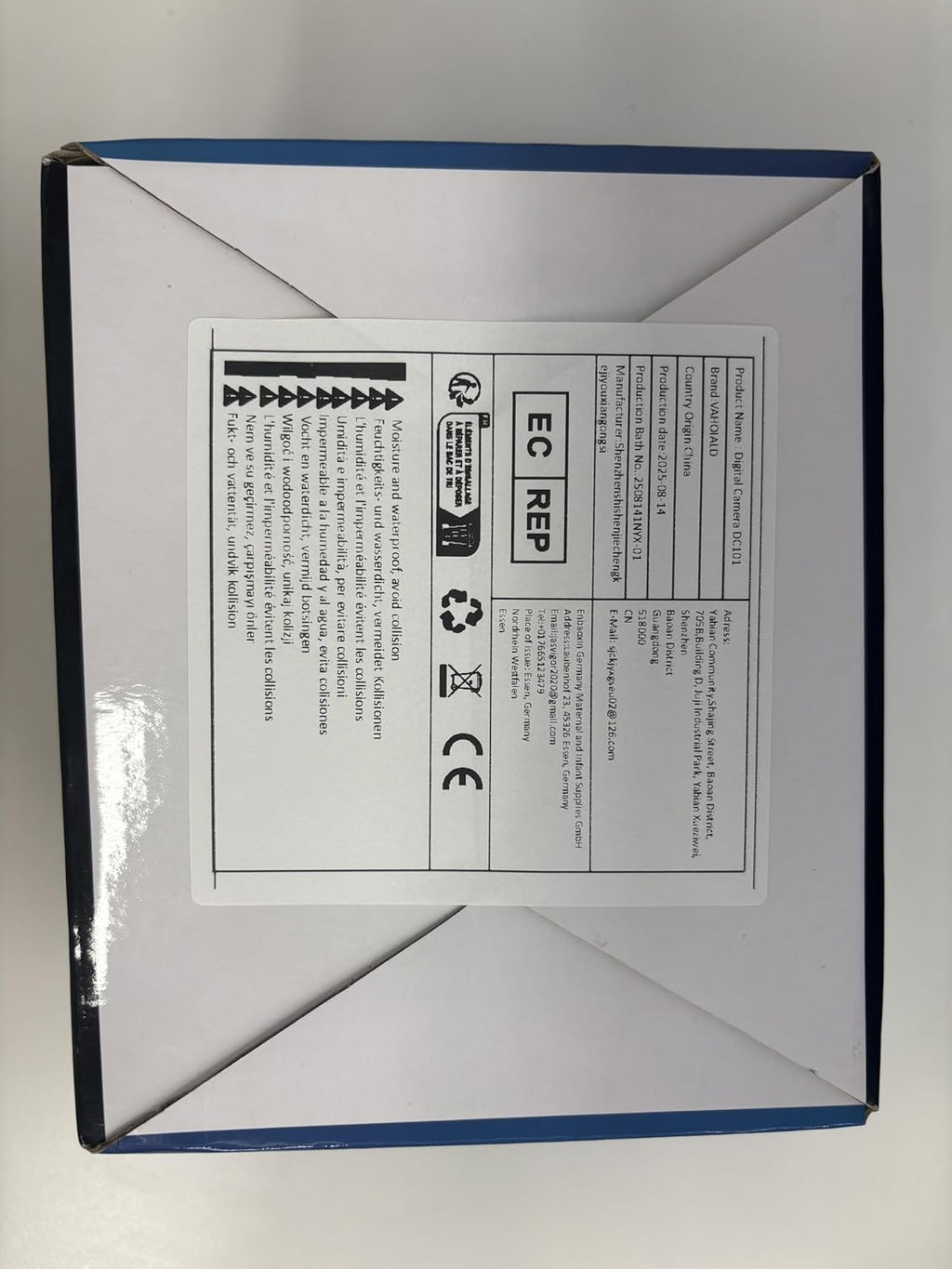 Digital Camera 4K, 48MP 16X Autofocus Digital Zoom Photo Camera, 3 Inch 180° Flip LCD Screen Compact Vlogging Photography Camera with Charging Station, 2 Batteries, 32GB Card for Children, Beginners