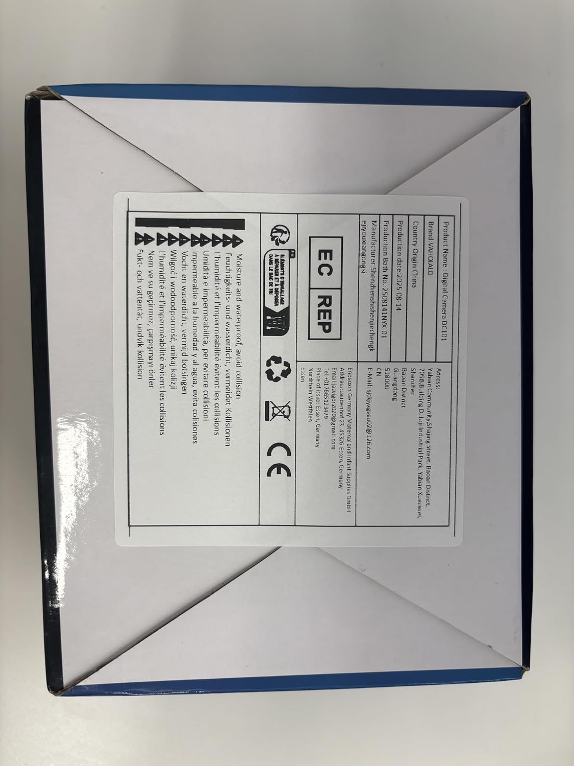 Digital Camera 4K, 48MP 16X Autofocus Digital Zoom Photo Camera, 3 Inch 180° Flip LCD Screen Compact Vlogging Photography Camera with Charging Station, 2 Batteries, 32GB Card for Children, Beginners