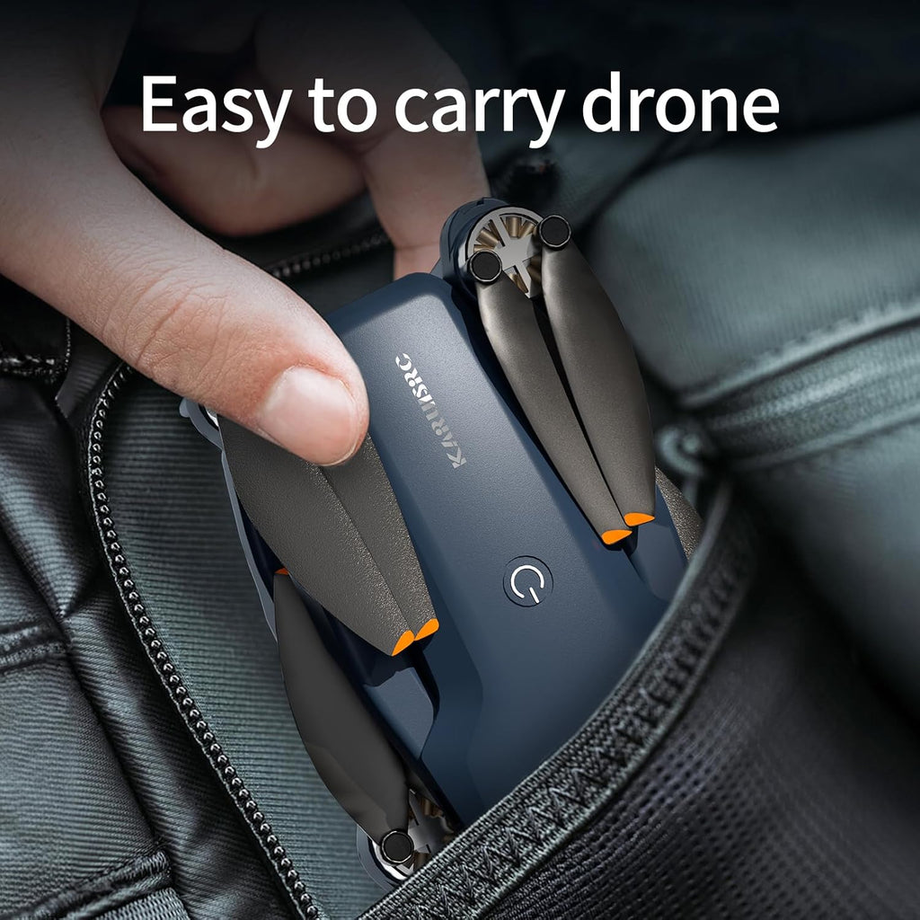 K417 Drone with Dual Camera 1080P, LED Blue Lamp Brushless Drones with Electric camrea, RC Quadcopter APP Drone for Kids and Adults, Altitude Hold and Headless Mode for Beginners, 3D Flip