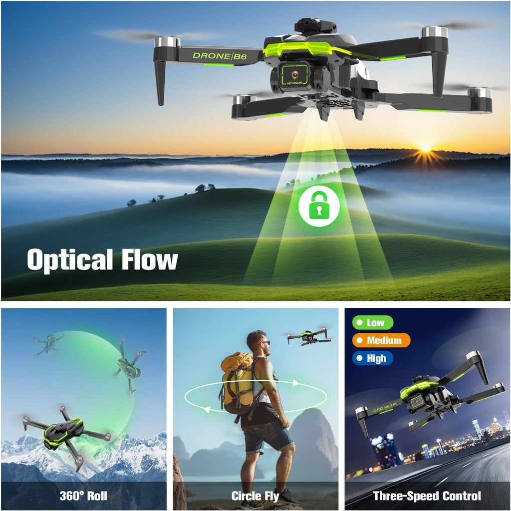 Drone with Camera 4K for Kids and Adults, Brushless Motor Drone with 40 Mins Long Flight Time, One Key Start Beginner Friendly RC Quadcopter, Toys Gifts for Boys and Men Birthday Gifts