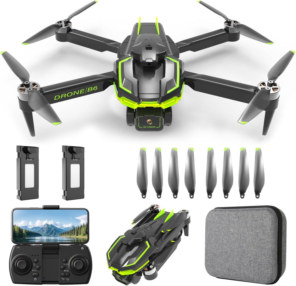 Drone with Camera 4K for Kids and Adults, Brushless Motor Drone with 40 Mins Long Flight Time, One Key Start Beginner Friendly RC Quadcopter, Toys Gifts for Boys and Men Birthday Gifts