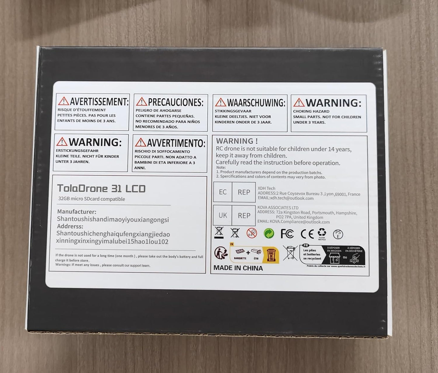 Toladrone TD31LCD Drone with LCD Screen, Digital Image Transmission, Drone with Camera Brushless Motor Drones for Beginners, Foldable RC Quadcopter for Adults