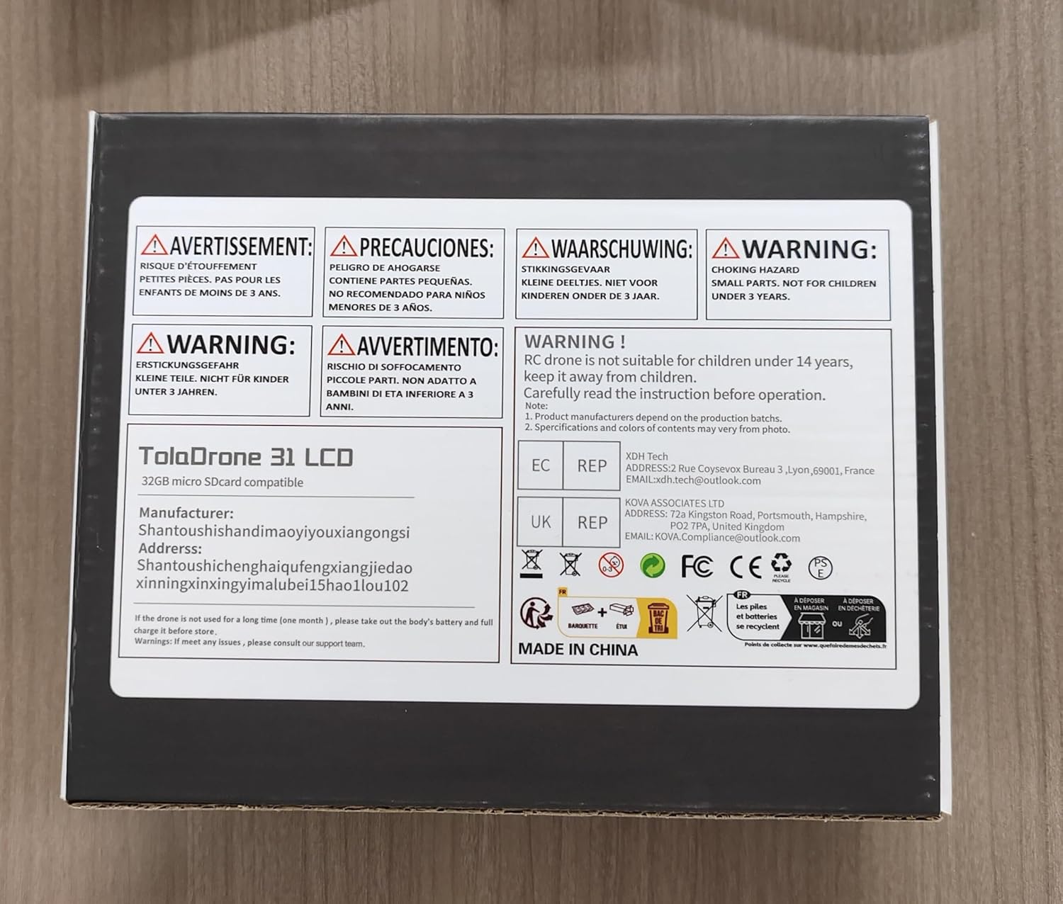 Toladrone TD31LCD Drone with LCD Screen, Digital Image Transmission, Drone with Camera Brushless Motor Drones for Beginners, Foldable RC Quadcopter for Adults